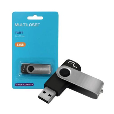 PEN DRIVE MULTILASER PD589 TWIST 32GB USB 2.0