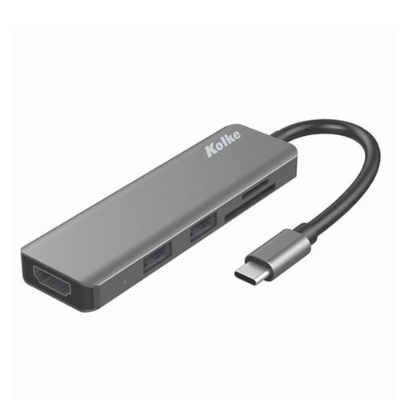 HUB 6 EN 1 2 USB / SD GRIS KOLKE KCH-431