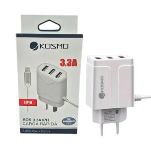 CARGADOR CELULAR KOSMO 3.3A IPHONE