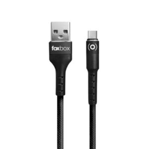 CABLE FOXBOX PRISM TIPO C - CARGA RAPIDA NEGRO