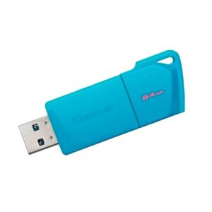PEN DRIVE KINGSTON 64GB DTXM – NEON AQUE BLUE