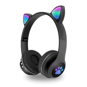AURICULAR VINCHA BLUETOOTH - CAT EAR CON LUZ
