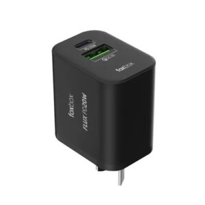 CARGADOR FOXBOX FLUX 20W NEGRO C/CABLE C PRISM
