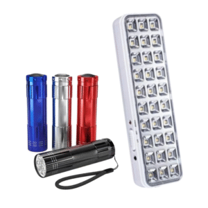 PACK LUZ EMERGENCIA + LINTERNA RECARGABLE
