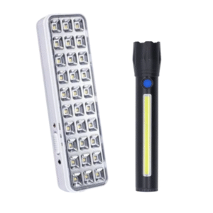 PACK LUZ EMERGENCIA + LINTERNA TACTICA