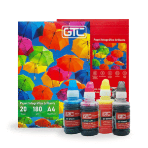 PACK 4 BOTELLAS DE TINTA + PAPEL FOTO DE REGALO