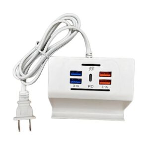 ZAPATILLA FAST CHARGING 4 USB + 1 TIPO C 3.1A