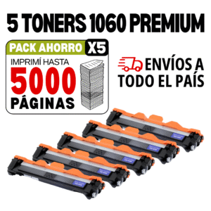 PACK X 5 TONERS 1060 CALIDAD PREMIUM