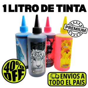 PACK X 4 BOTELLAS DE TINTA